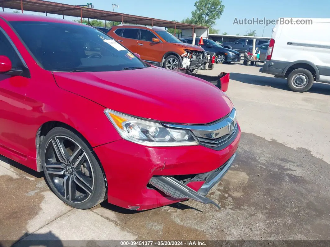 2016 Honda Accord Sport Red vin: 1HGCR2F65GA076412