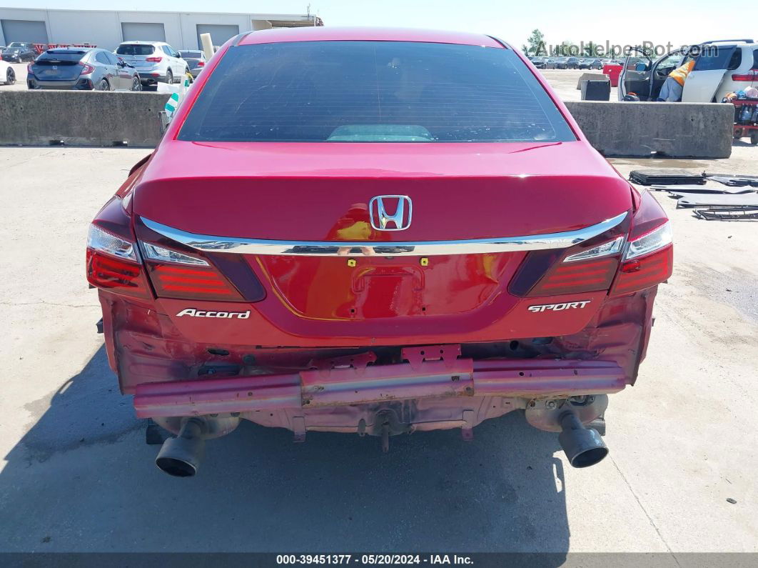 2016 Honda Accord Sport Red vin: 1HGCR2F65GA076412