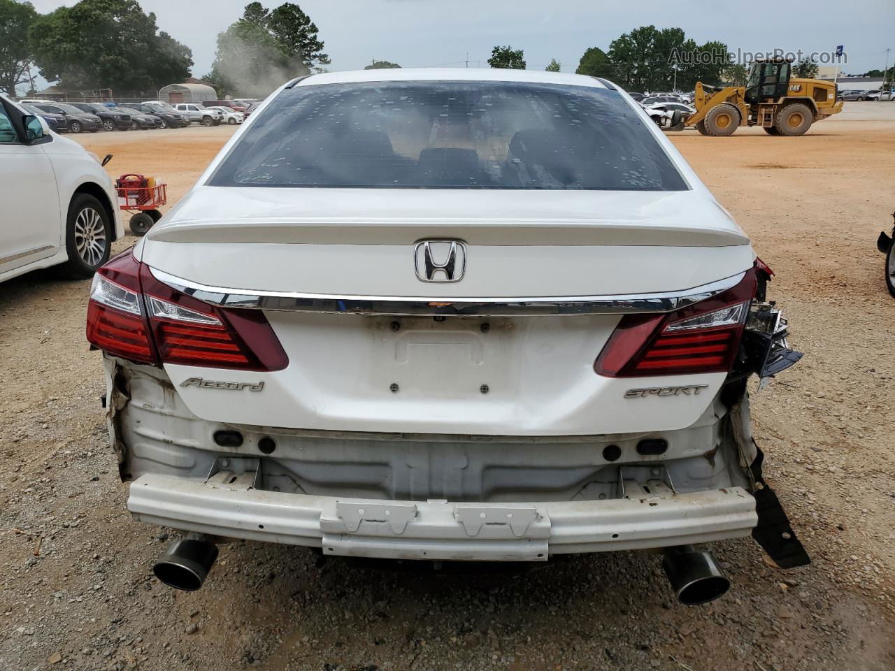 2017 Honda Accord Sport White vin: 1HGCR2F66HA023459