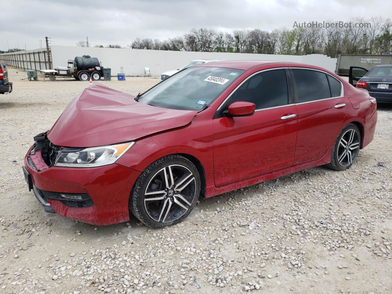 2017 Honda Accord Sport Red vin: 1HGCR2F66HA143181