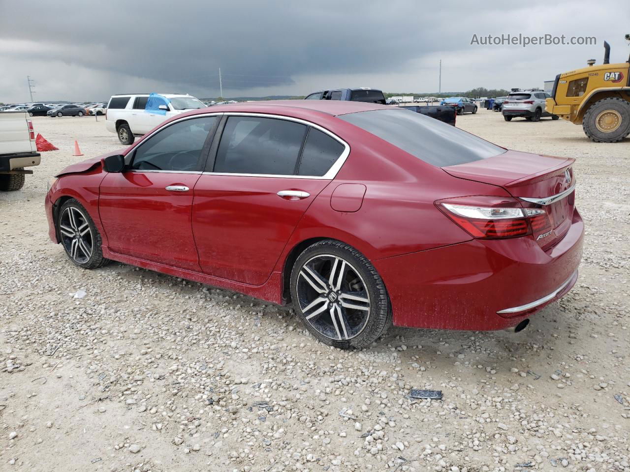 2017 Honda Accord Sport Красный vin: 1HGCR2F66HA143181