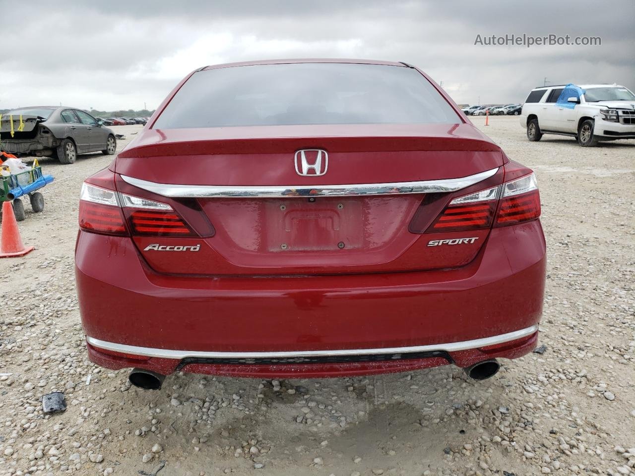 2017 Honda Accord Sport Red vin: 1HGCR2F66HA143181