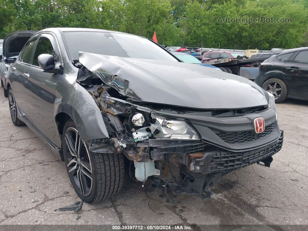 2017 Honda Accord Sport Gray vin: 1HGCR2F67HA025415