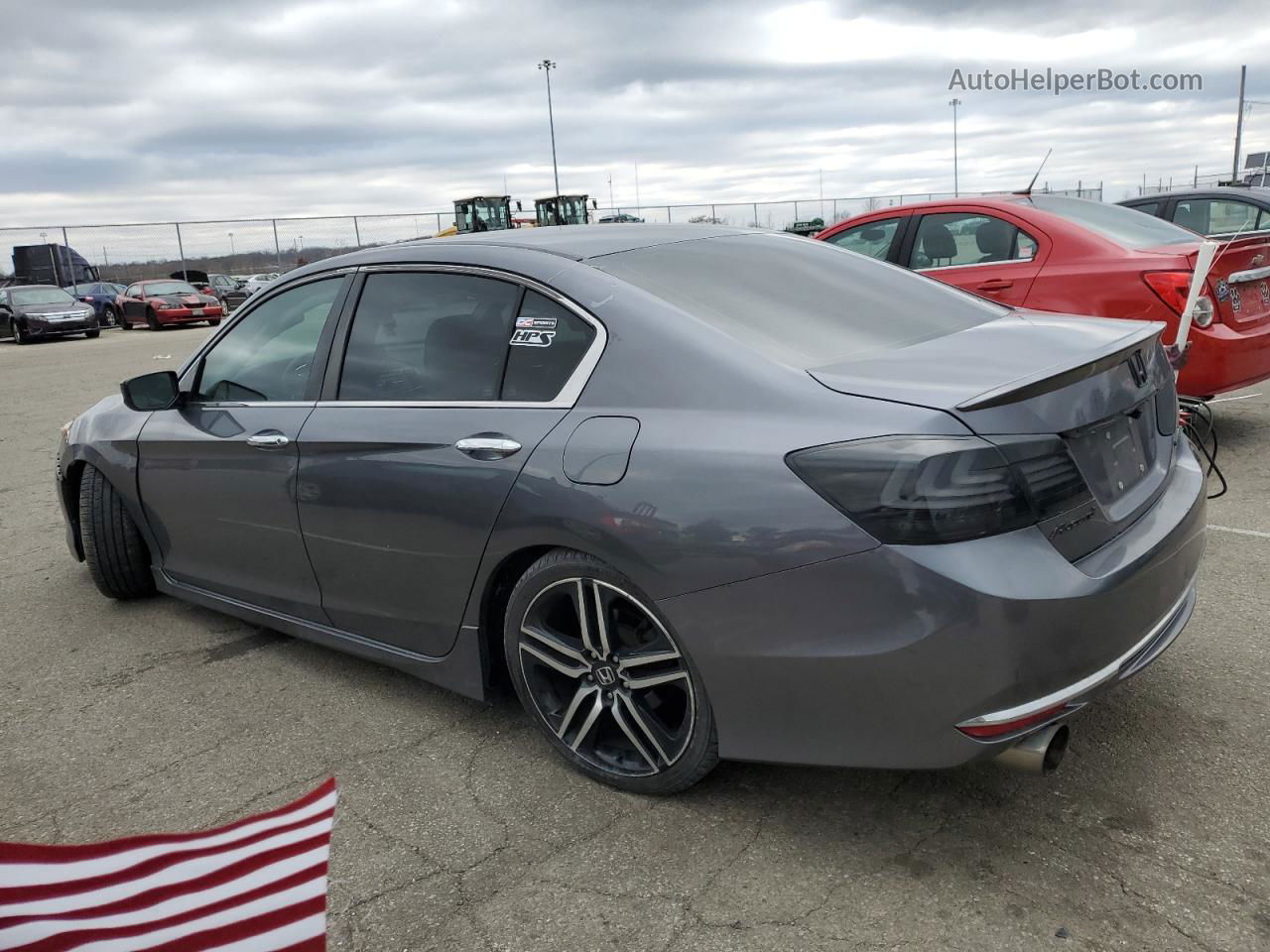 2017 Honda Accord Sport Gray vin: 1HGCR2F69HA025402