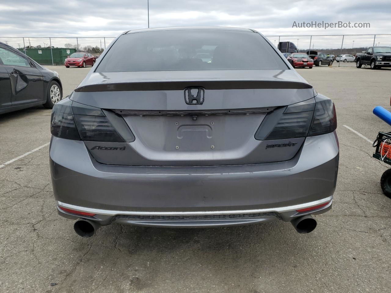 2017 Honda Accord Sport Gray vin: 1HGCR2F69HA025402