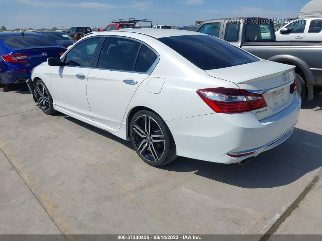 2017 Honda Accord Sedan Sport White vin: 1HGCR2F6XHA183330