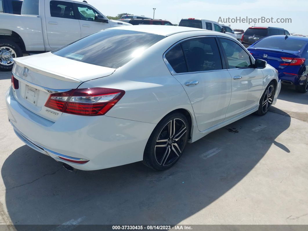 2017 Honda Accord Sedan Sport White vin: 1HGCR2F6XHA183330