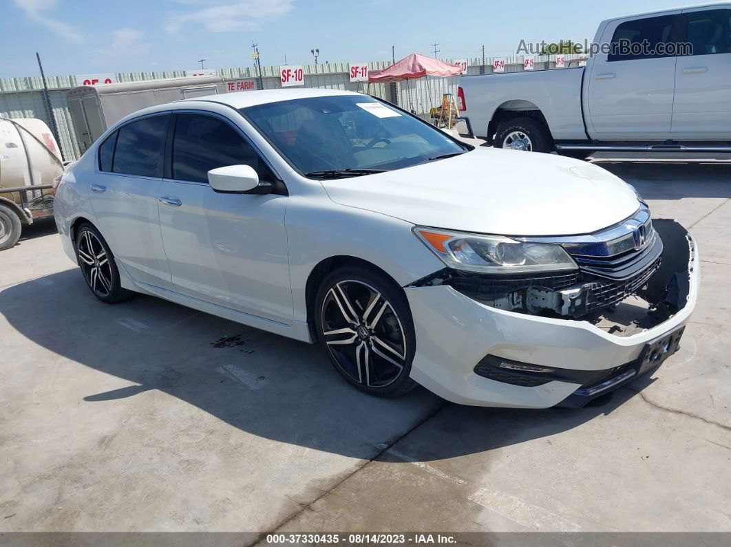 2017 Honda Accord Sedan Sport Белый vin: 1HGCR2F6XHA183330