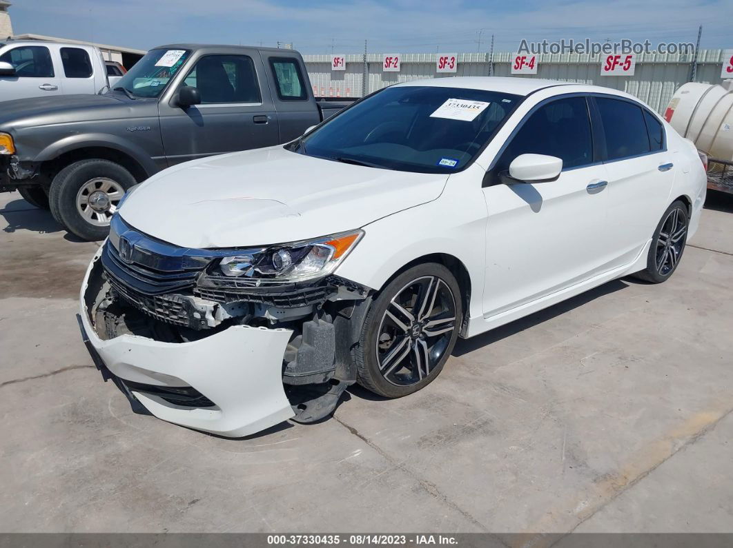 2017 Honda Accord Sedan Sport White vin: 1HGCR2F6XHA183330