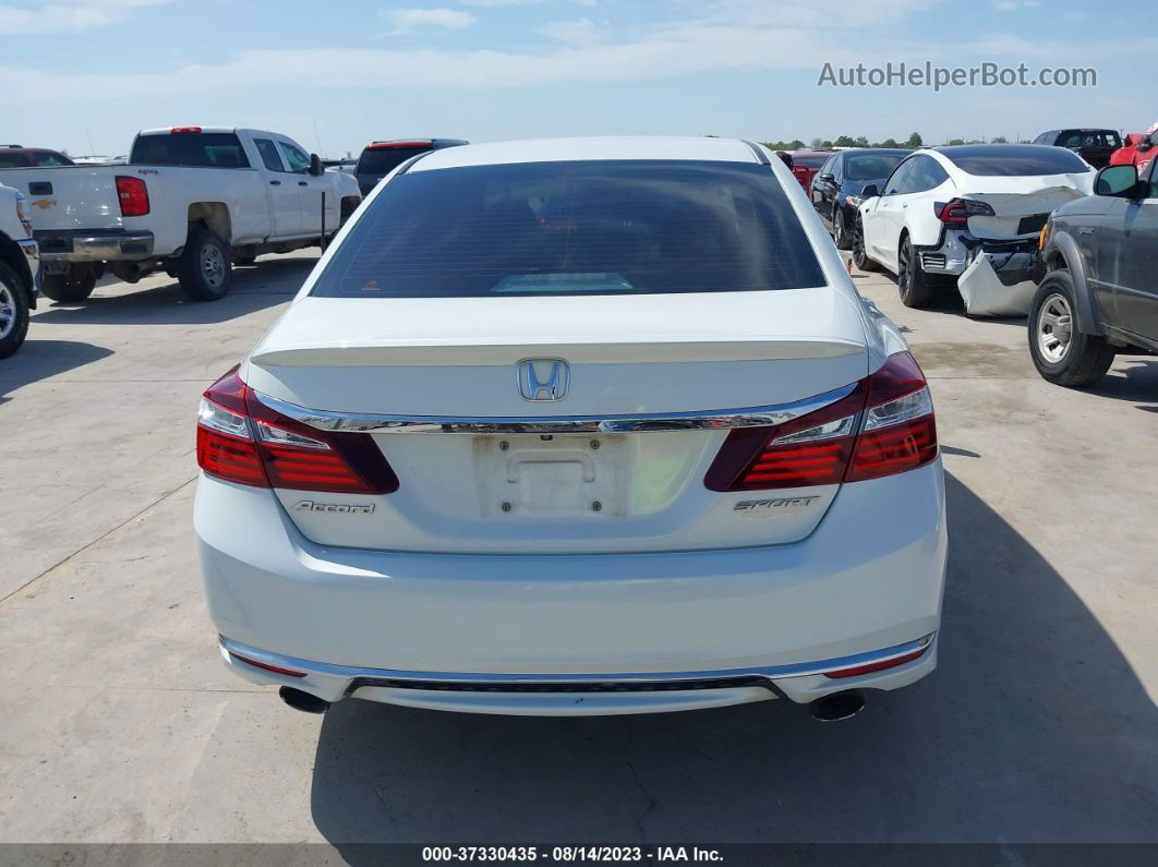 2017 Honda Accord Sedan Sport White vin: 1HGCR2F6XHA183330