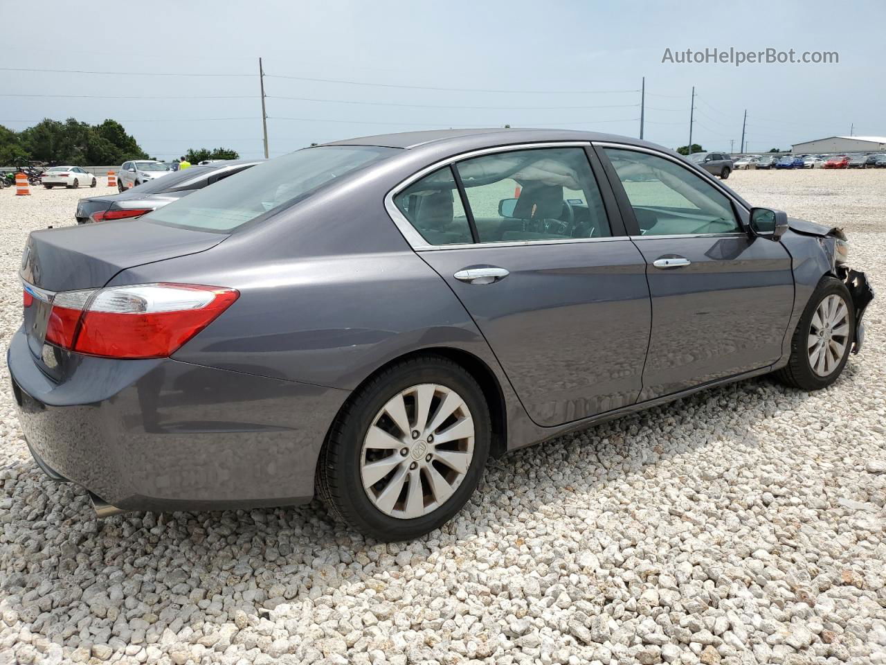 2014 Honda Accord Ex Gray vin: 1HGCR2F70EA001848