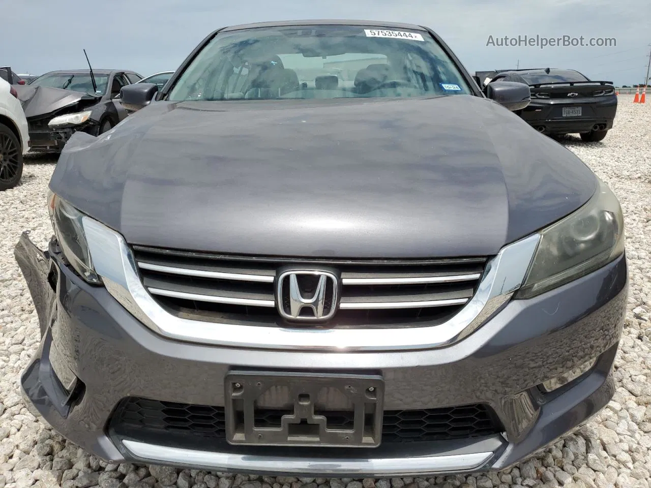 2014 Honda Accord Ex Gray vin: 1HGCR2F70EA001848