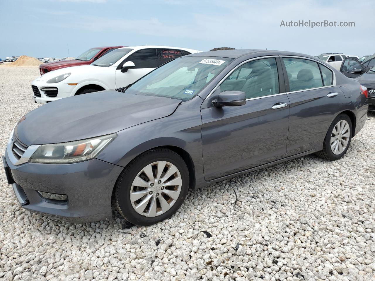 2014 Honda Accord Ex Gray vin: 1HGCR2F70EA001848