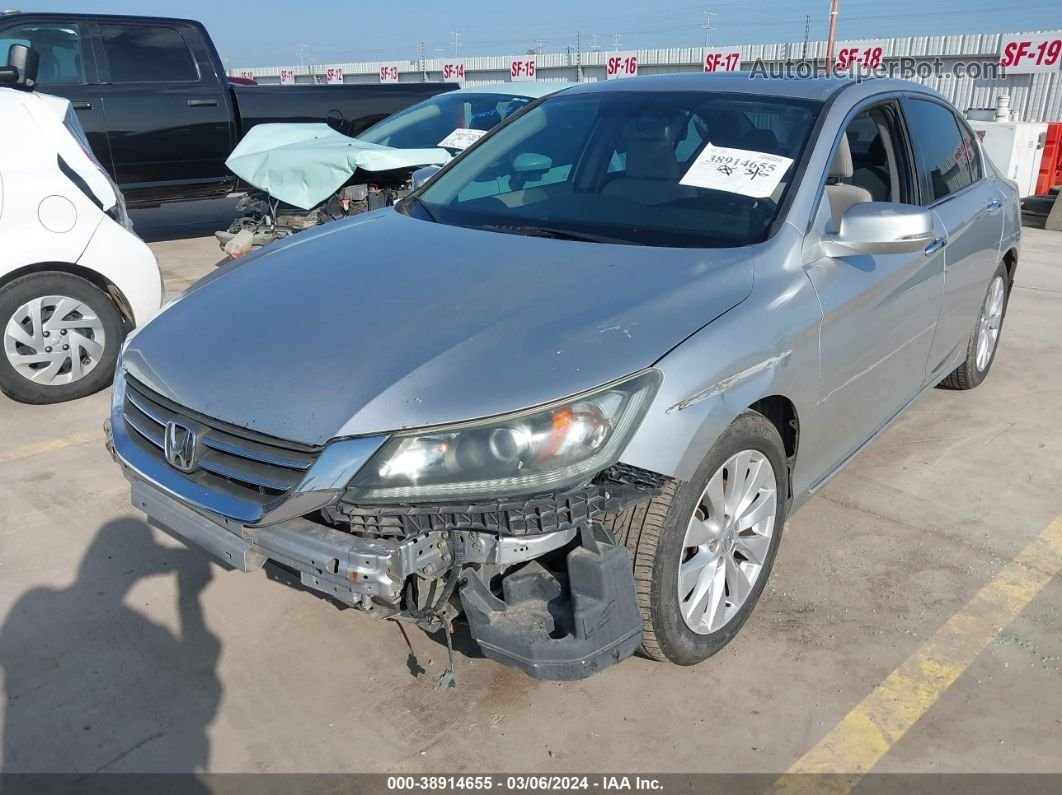 2014 Honda Accord Ex Silver vin: 1HGCR2F70EA079949