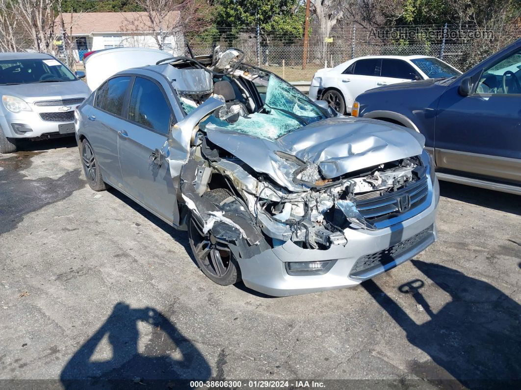 2014 Honda Accord Ex Silver vin: 1HGCR2F70EA166718