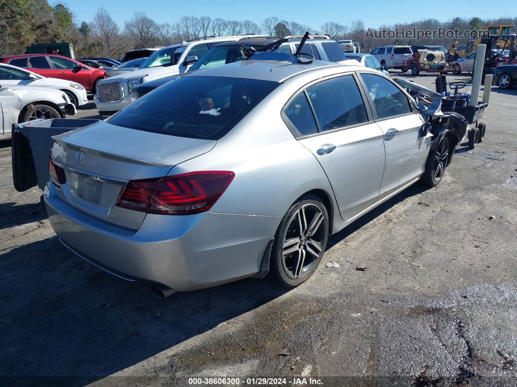 2014 Honda Accord Ex Silver vin: 1HGCR2F70EA166718