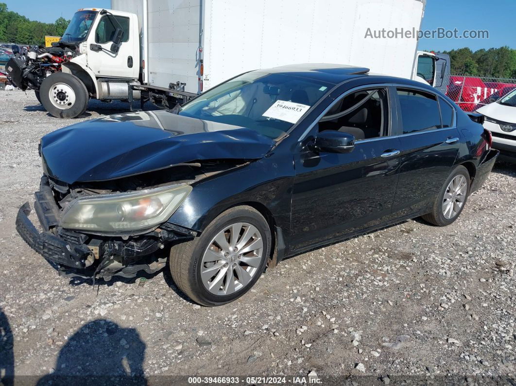 2014 Honda Accord Ex Черный vin: 1HGCR2F70EA170283