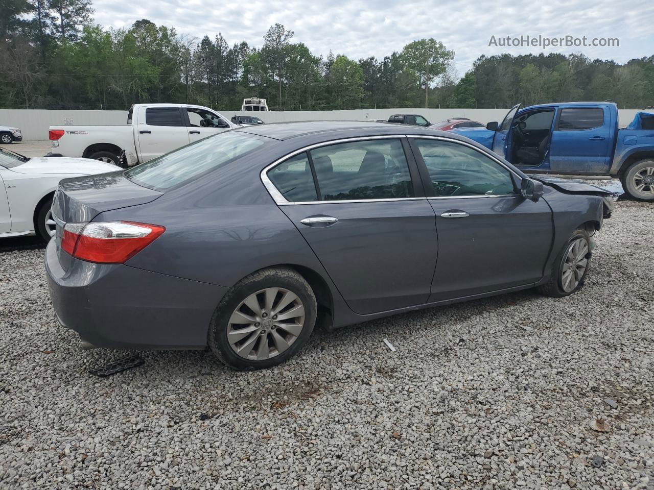 2014 Honda Accord Ex Gray vin: 1HGCR2F70EA184572