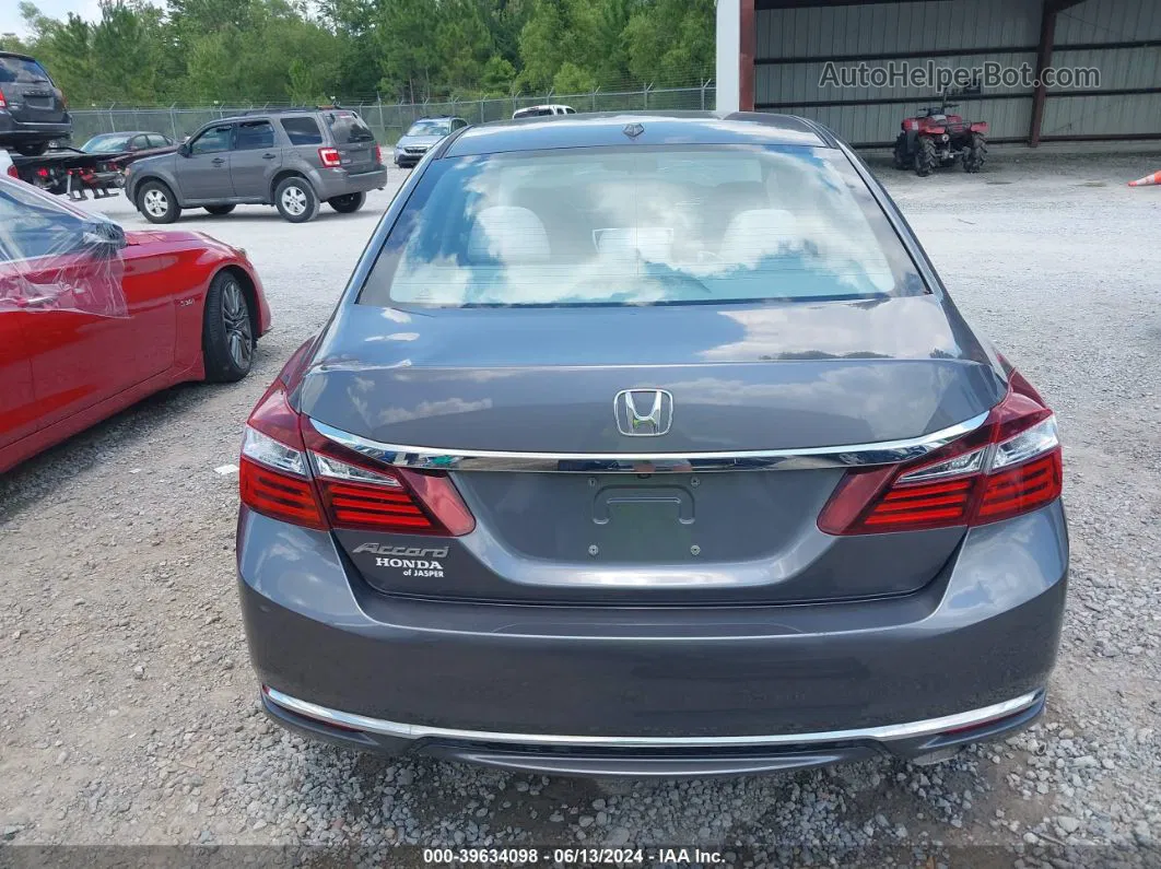 2016 Honda Accord Ex Gray vin: 1HGCR2F70GA068677