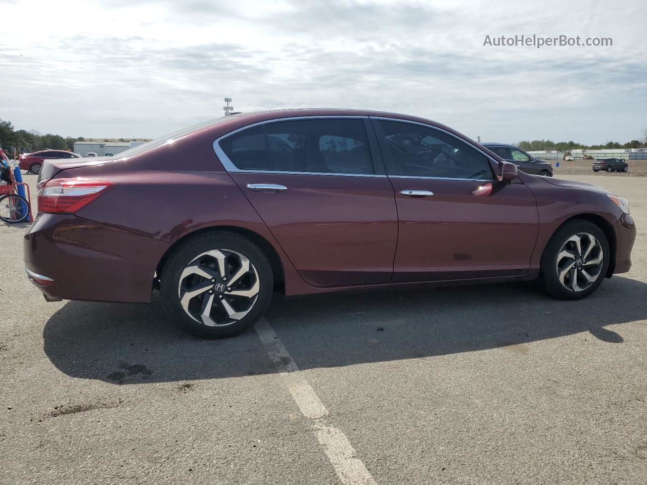 2017 Honda Accord Ex Maroon vin: 1HGCR2F70HA044638