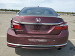 2017 Honda Accord Ex Темно-бордовый vin: 1HGCR2F70HA044638