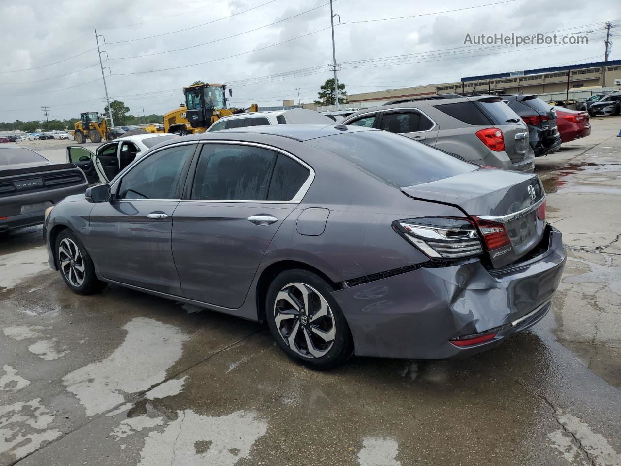 2017 Honda Accord Ex Gray vin: 1HGCR2F70HA144674