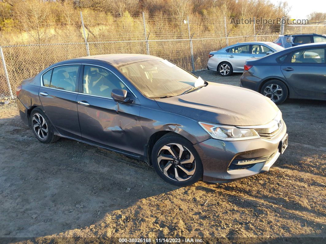 2017 Honda Accord Ex Gray vin: 1HGCR2F70HA153858