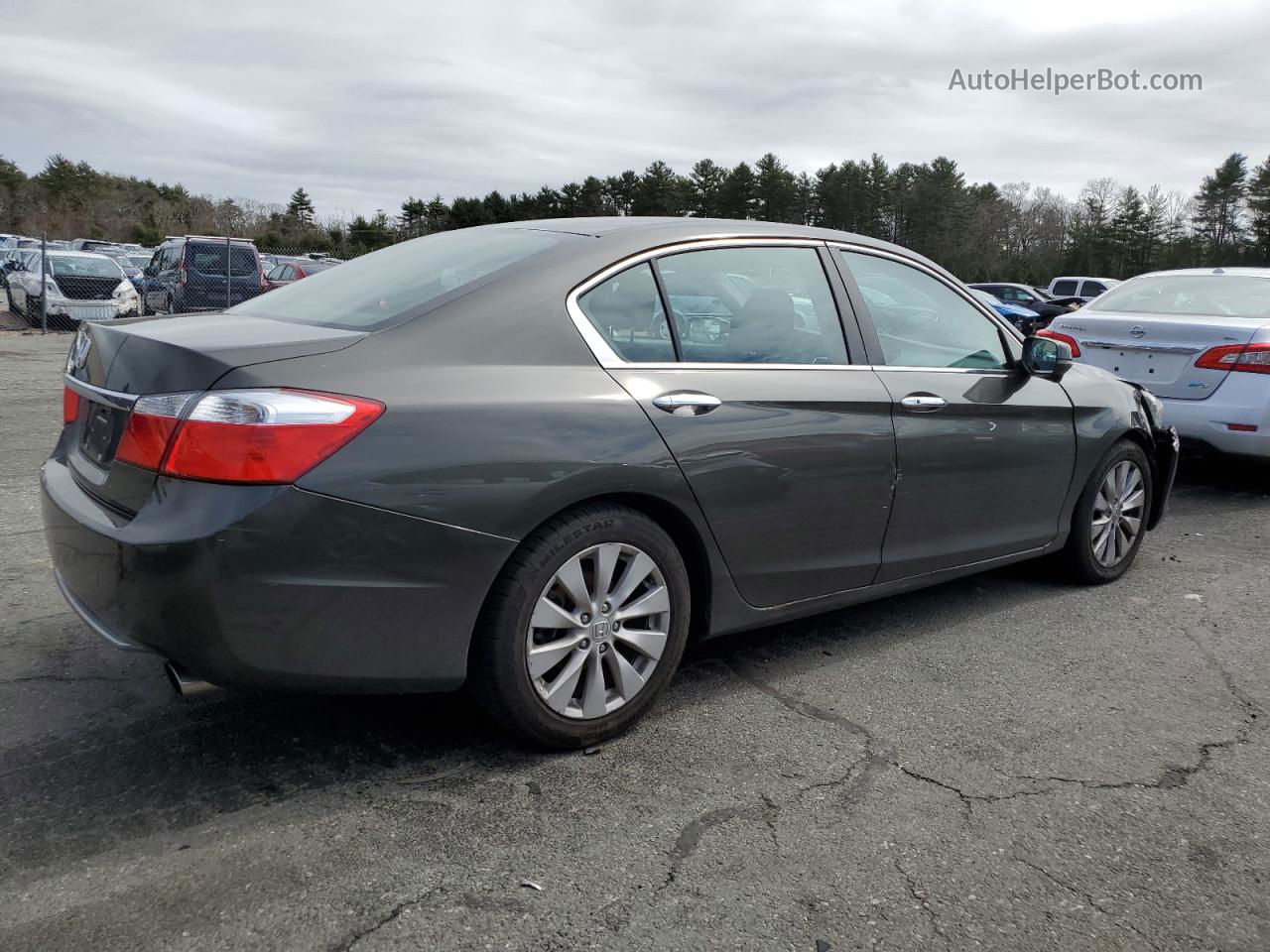 2014 Honda Accord Ex Gray vin: 1HGCR2F71EA025768