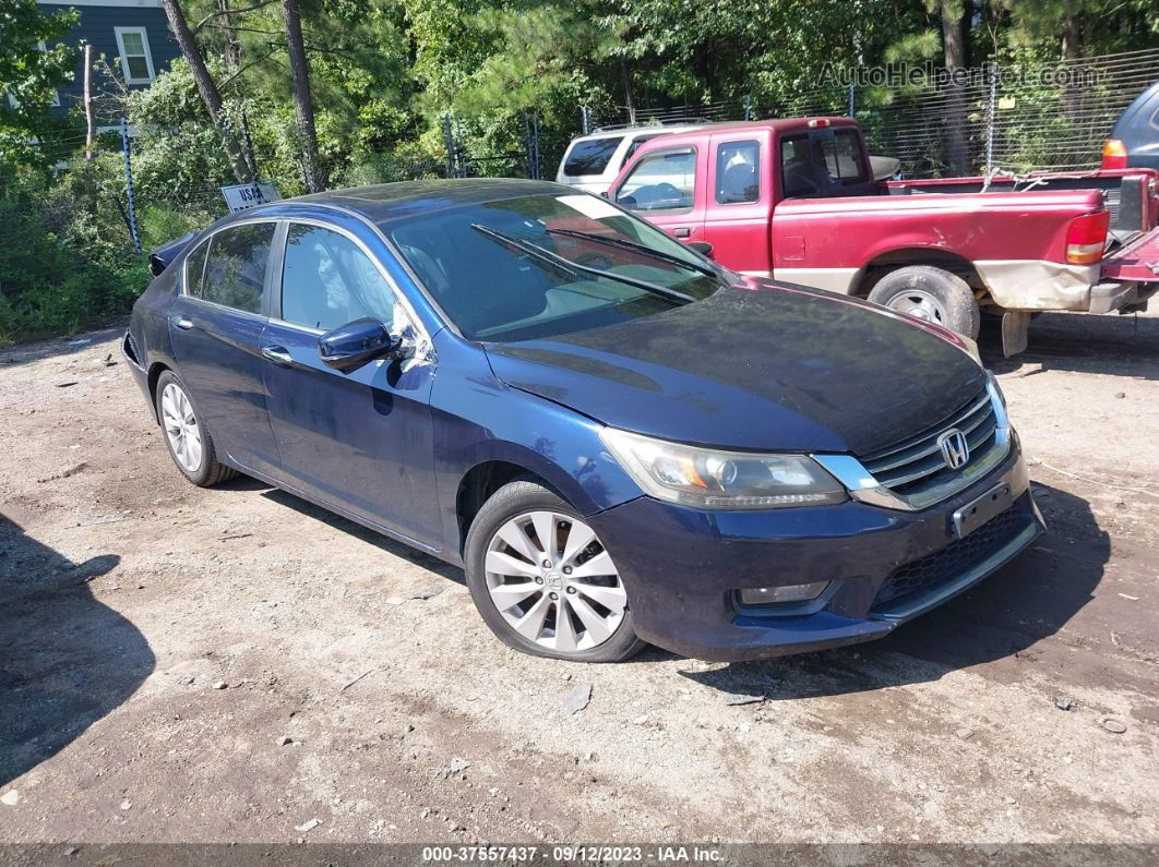 2014 Honda Accord Sdn Ex Blue vin: 1HGCR2F71EA033398