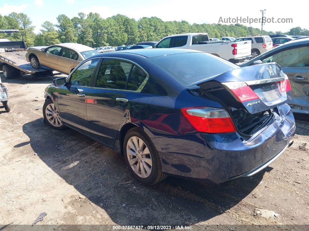 2014 Honda Accord Sdn Ex Blue vin: 1HGCR2F71EA033398