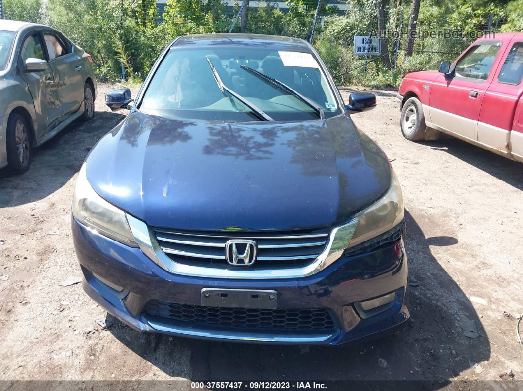 2014 Honda Accord Sdn Ex Blue vin: 1HGCR2F71EA033398