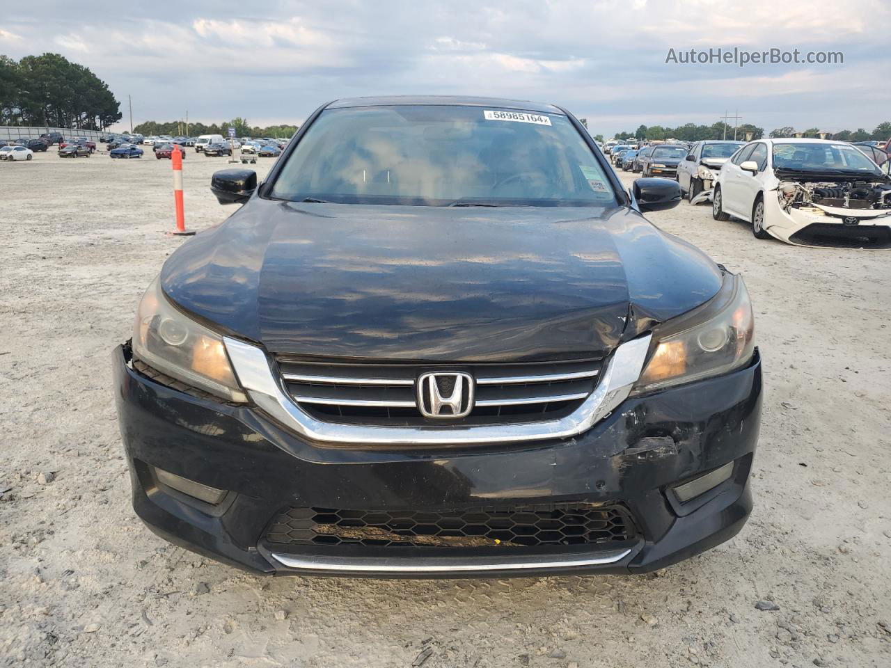 2014 Honda Accord Ex Черный vin: 1HGCR2F71EA042277