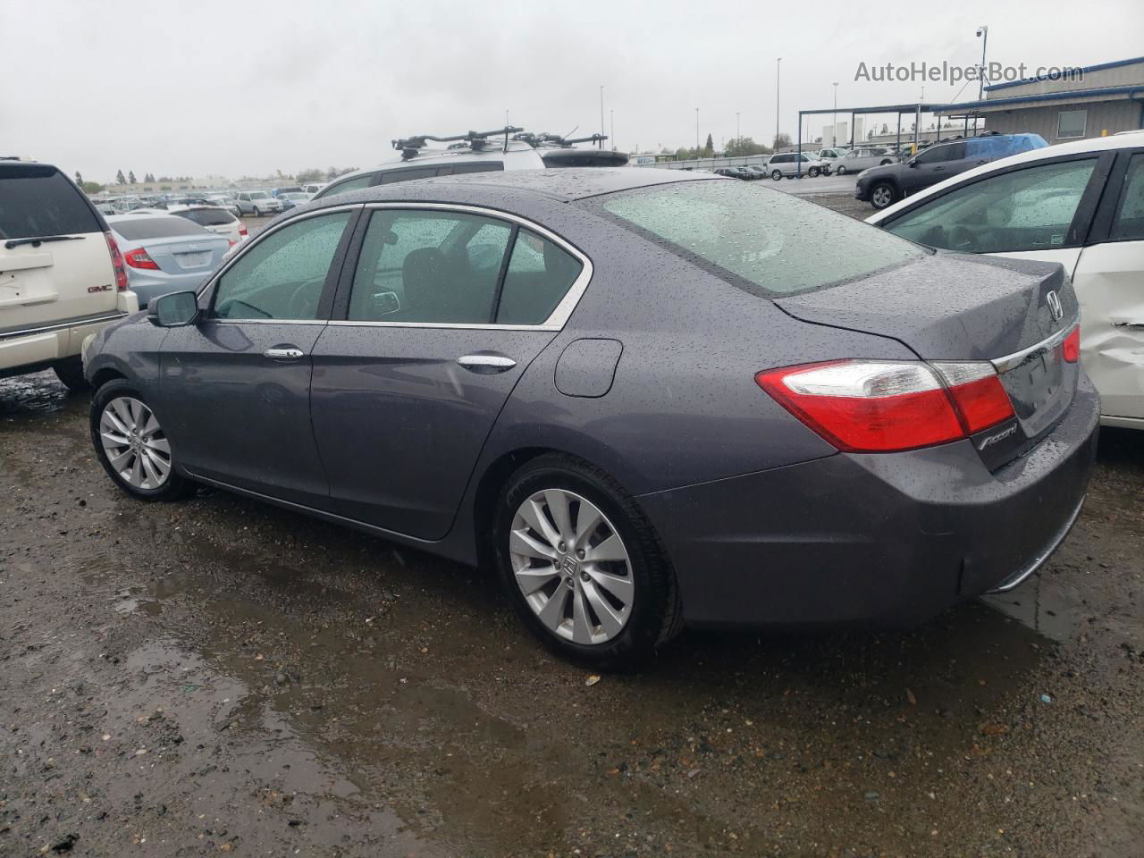 2014 Honda Accord Ex Gray vin: 1HGCR2F71EA075876