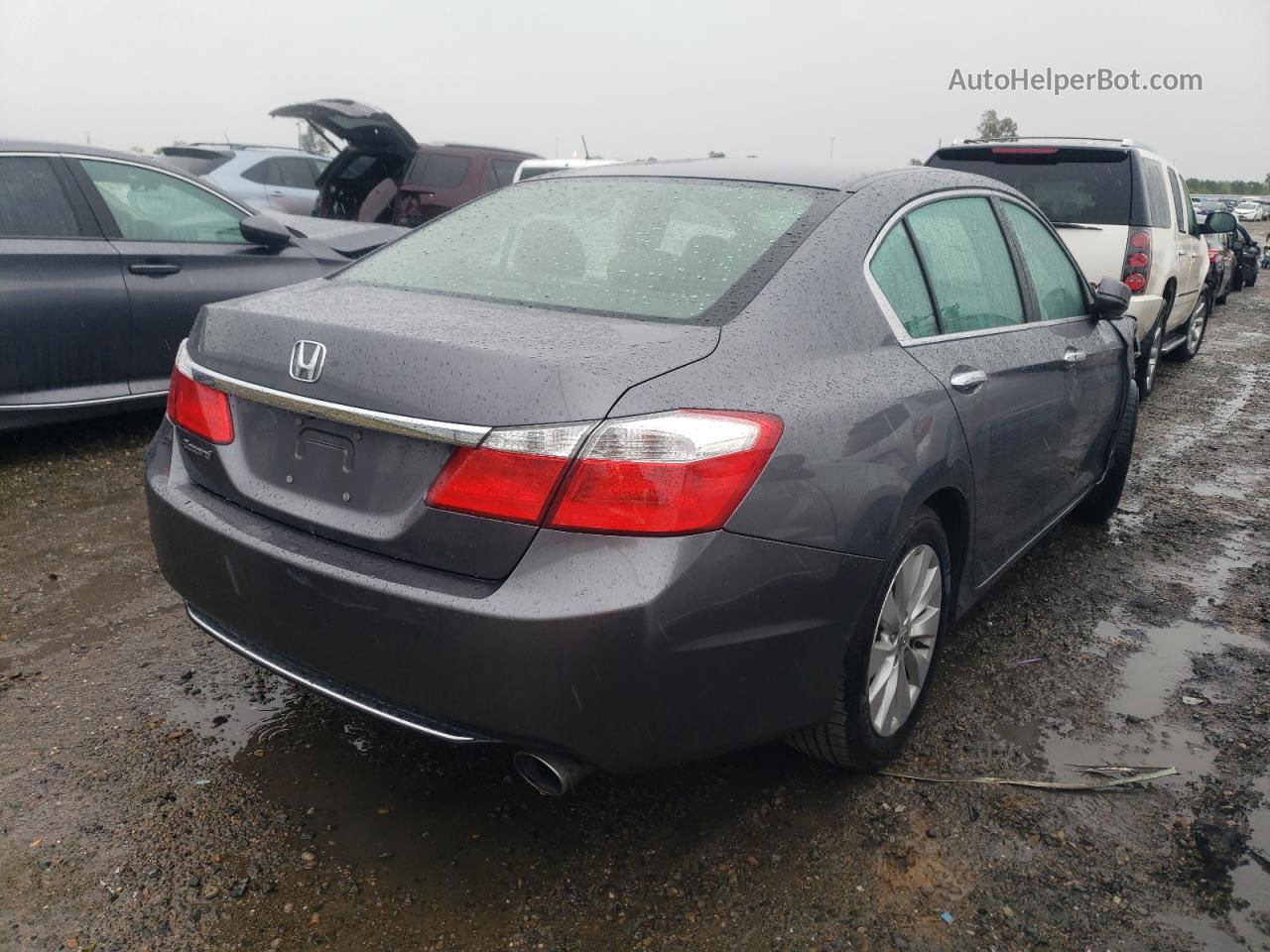 2014 Honda Accord Ex Серый vin: 1HGCR2F71EA075876