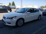 2014 Honda Accord Ex White vin: 1HGCR2F71EA273003