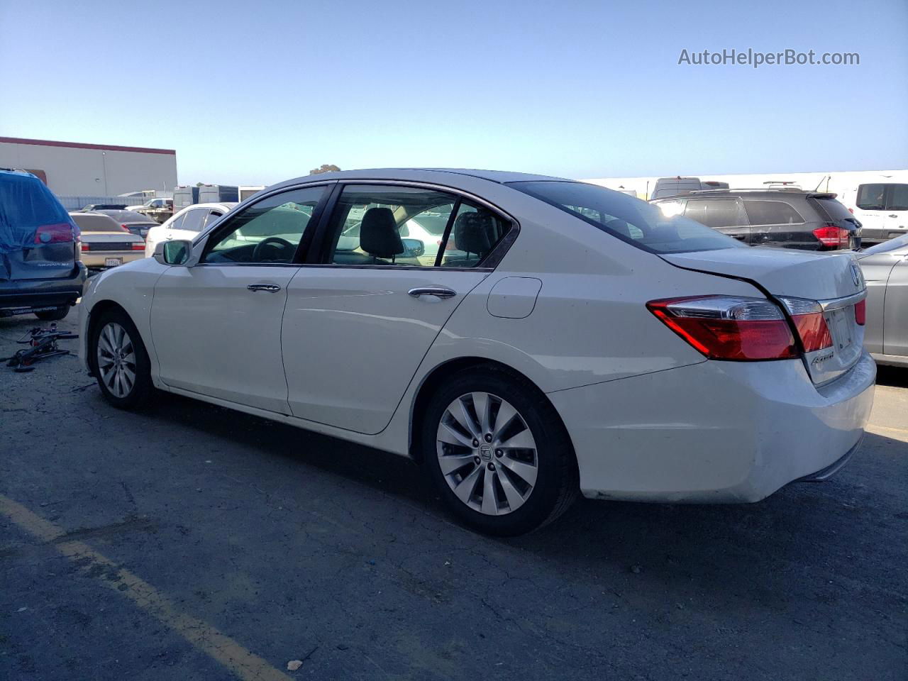 2014 Honda Accord Ex Белый vin: 1HGCR2F71EA273003