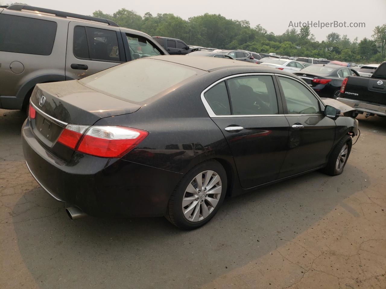 2014 Honda Accord Ex Черный vin: 1HGCR2F71EA292750