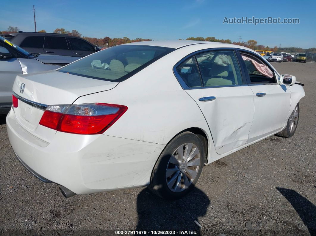 2015 Honda Accord Sedan Ex White vin: 1HGCR2F71FA067326