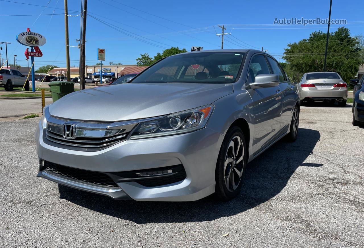 2016 Honda Accord Ex Silver vin: 1HGCR2F71GA021755