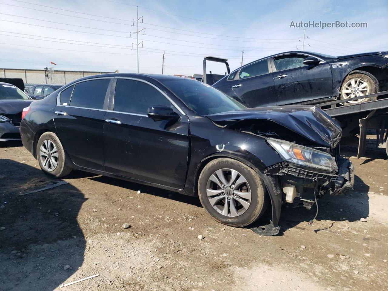 2014 Honda Accord Ex Black vin: 1HGCR2F72EA075823