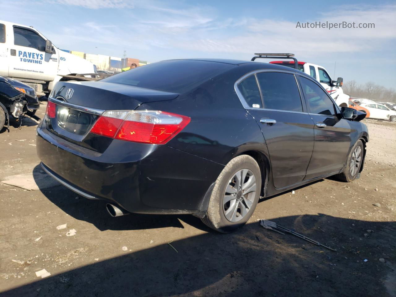 2014 Honda Accord Ex Black vin: 1HGCR2F72EA075823