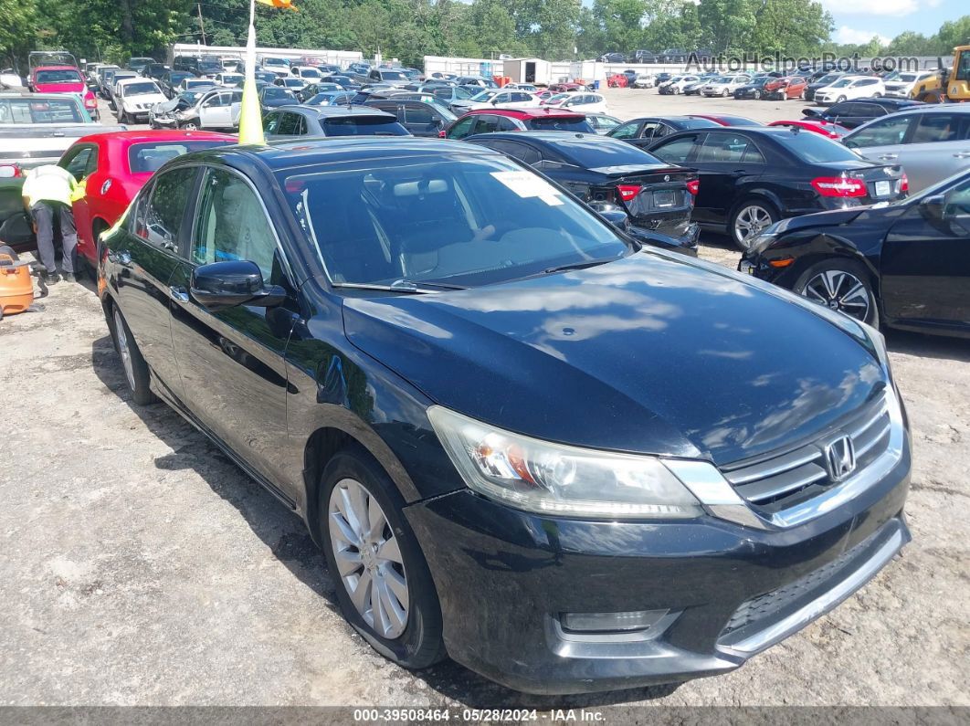 2014 Honda Accord Ex Черный vin: 1HGCR2F72EA114426