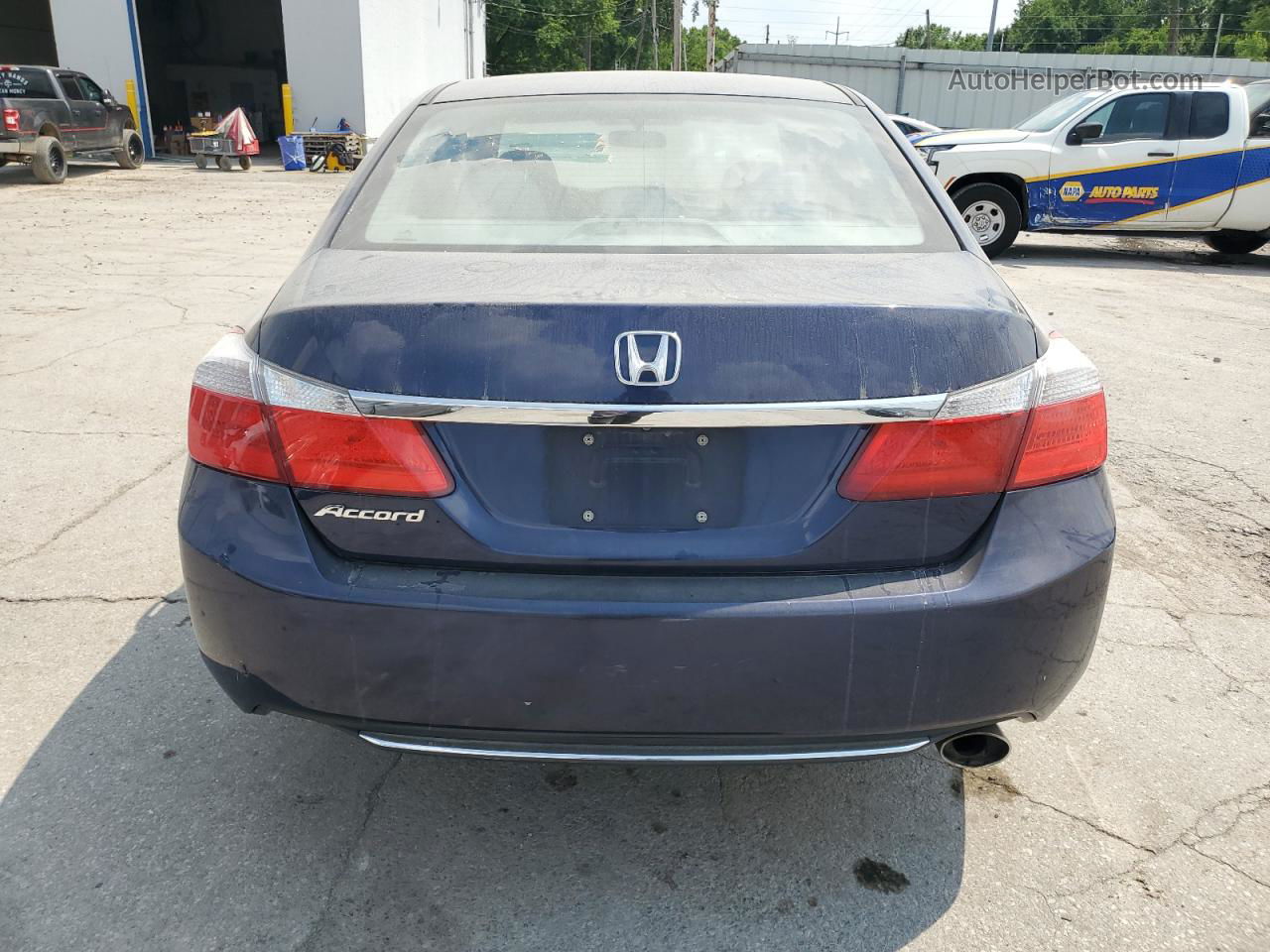 2014 Honda Accord Ex Blue vin: 1HGCR2F72EA208919