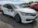 2016 Honda Accord Ex White vin: 1HGCR2F72GA241387