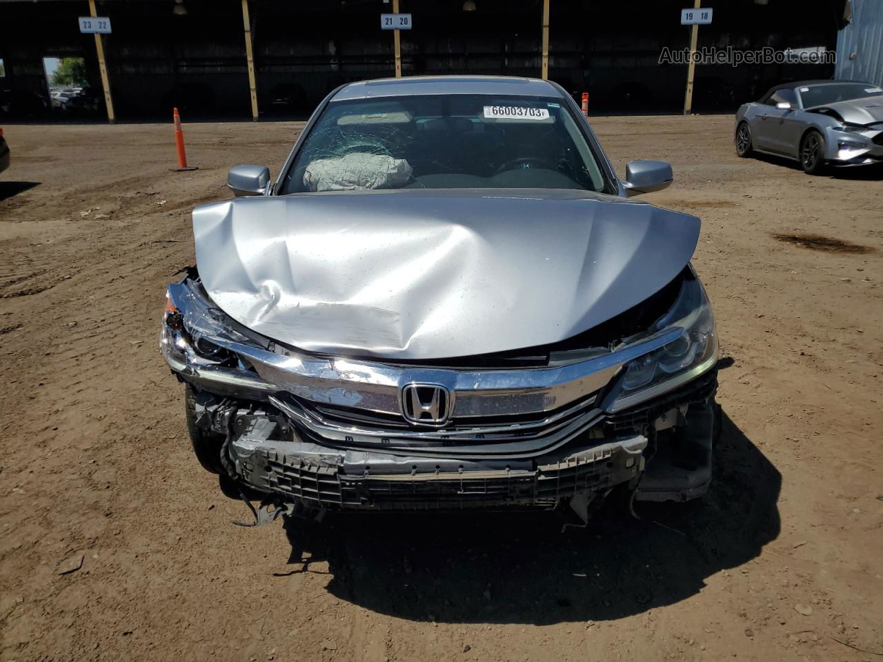 2017 Honda Accord Ex Silver vin: 1HGCR2F72HA001516