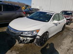 2017 Honda Accord Ex White vin: 1HGCR2F72HA090746