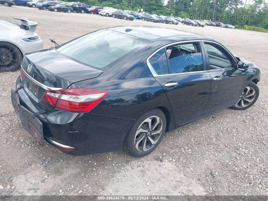 2017 Honda Accord Ex Черный vin: 1HGCR2F72HA237325