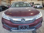 2017 Honda Accord Ex Maroon vin: 1HGCR2F72HA242332