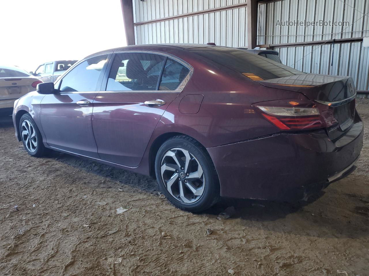 2017 Honda Accord Ex Maroon vin: 1HGCR2F72HA242332