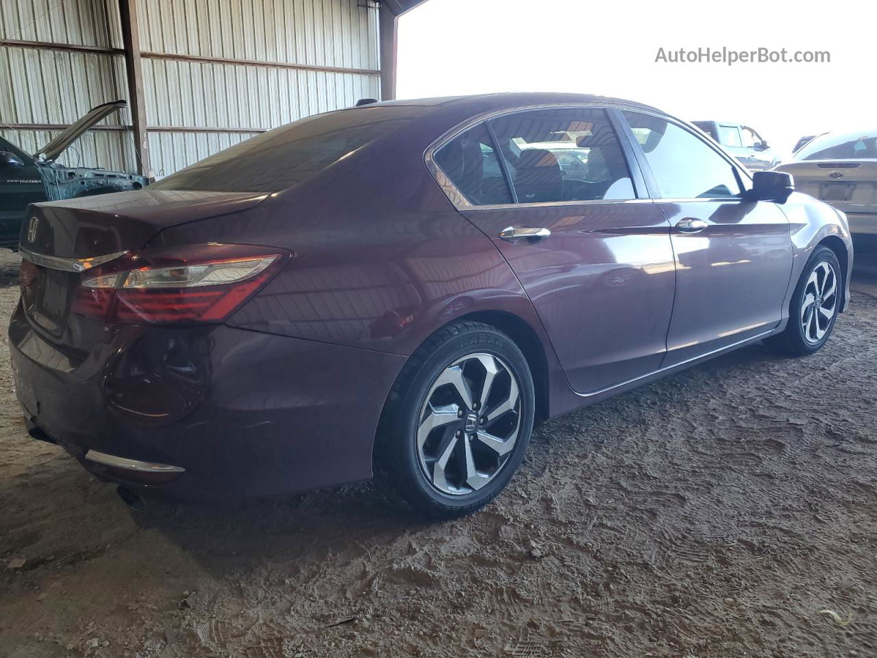 2017 Honda Accord Ex Maroon vin: 1HGCR2F72HA242332